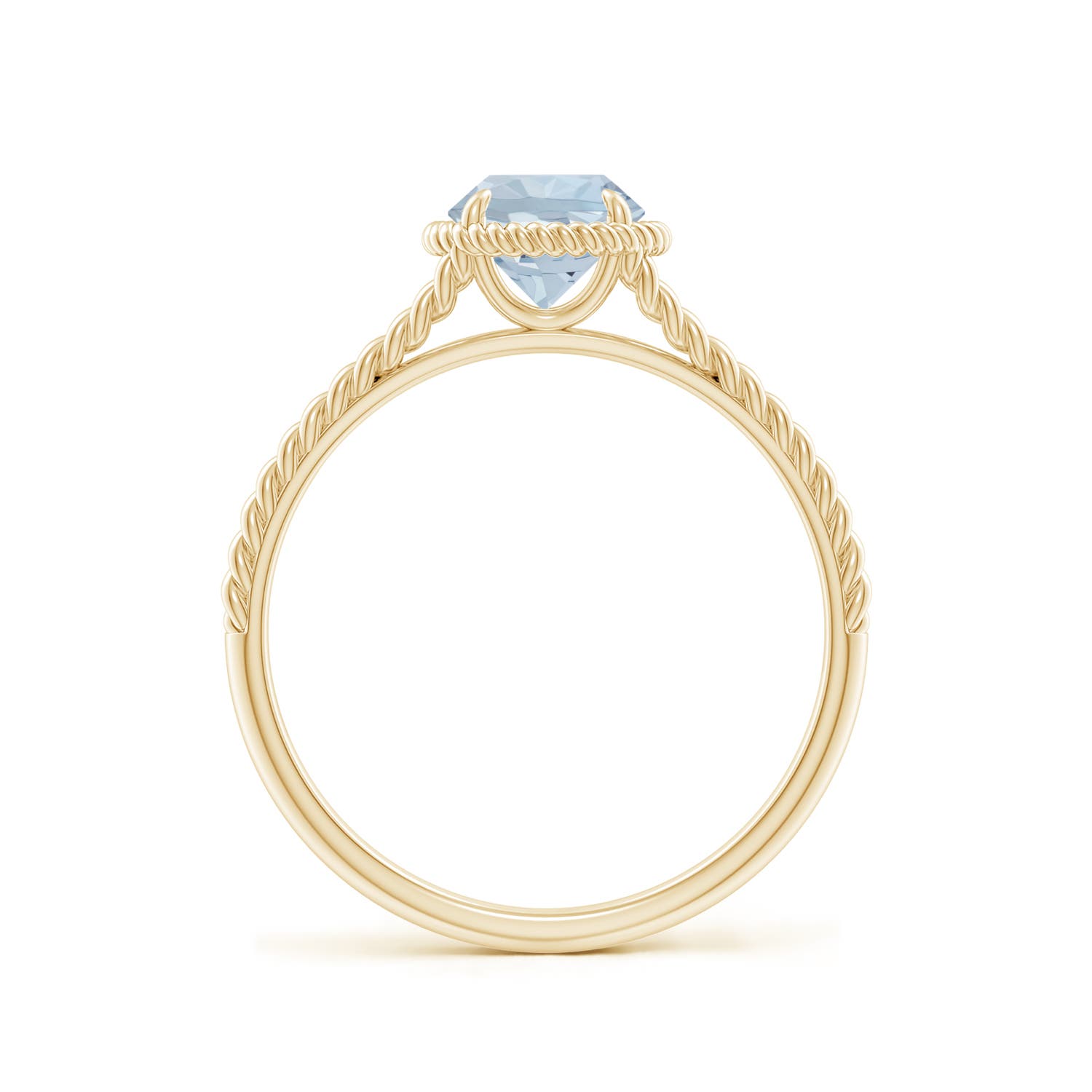 A - Aquamarine / 0.72 CT / 14 KT Yellow Gold