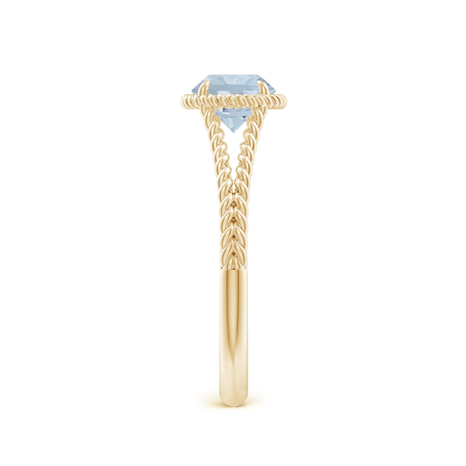 A - Aquamarine / 0.72 CT / 14 KT Yellow Gold