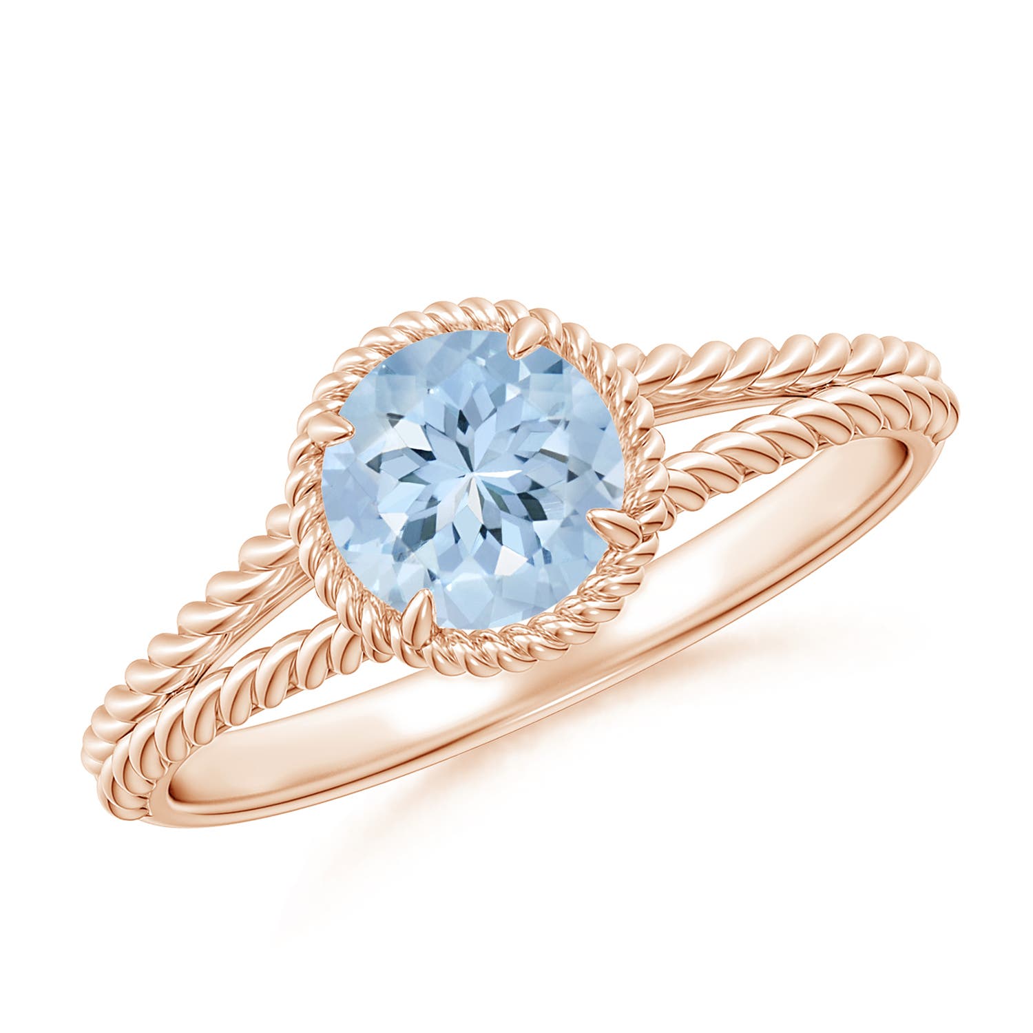 AA - Aquamarine / 0.72 CT / 14 KT Rose Gold