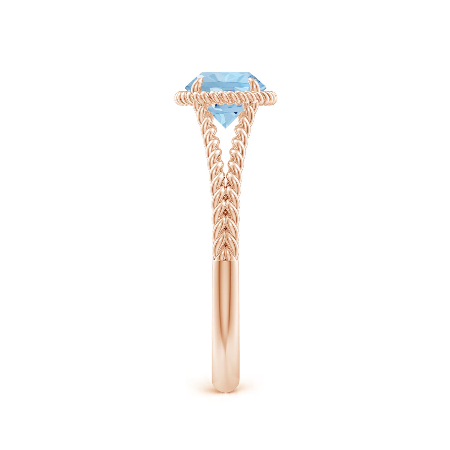 AAA - Aquamarine / 0.72 CT / 14 KT Rose Gold