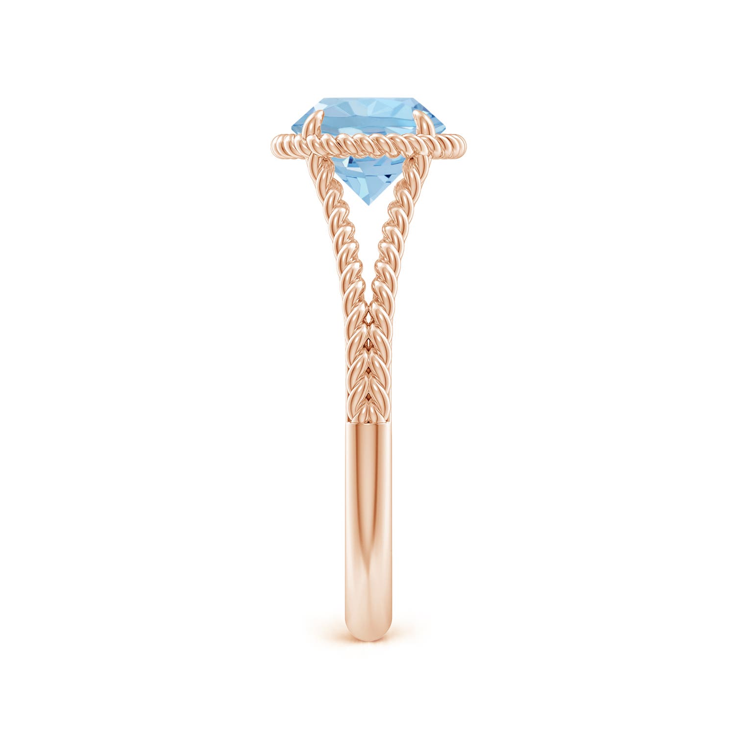 AAA - Aquamarine / 1.12 CT / 14 KT Rose Gold