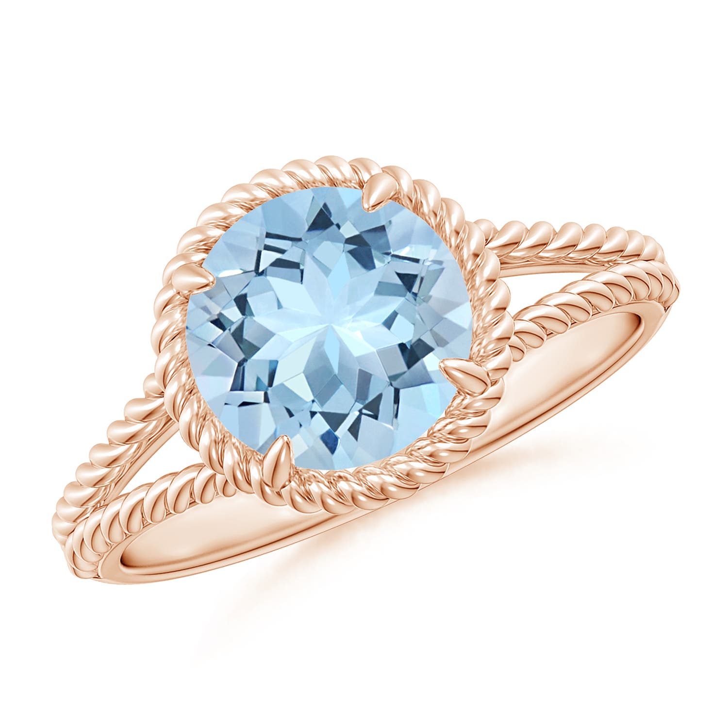 AAA - Aquamarine / 1.6 CT / 14 KT Rose Gold