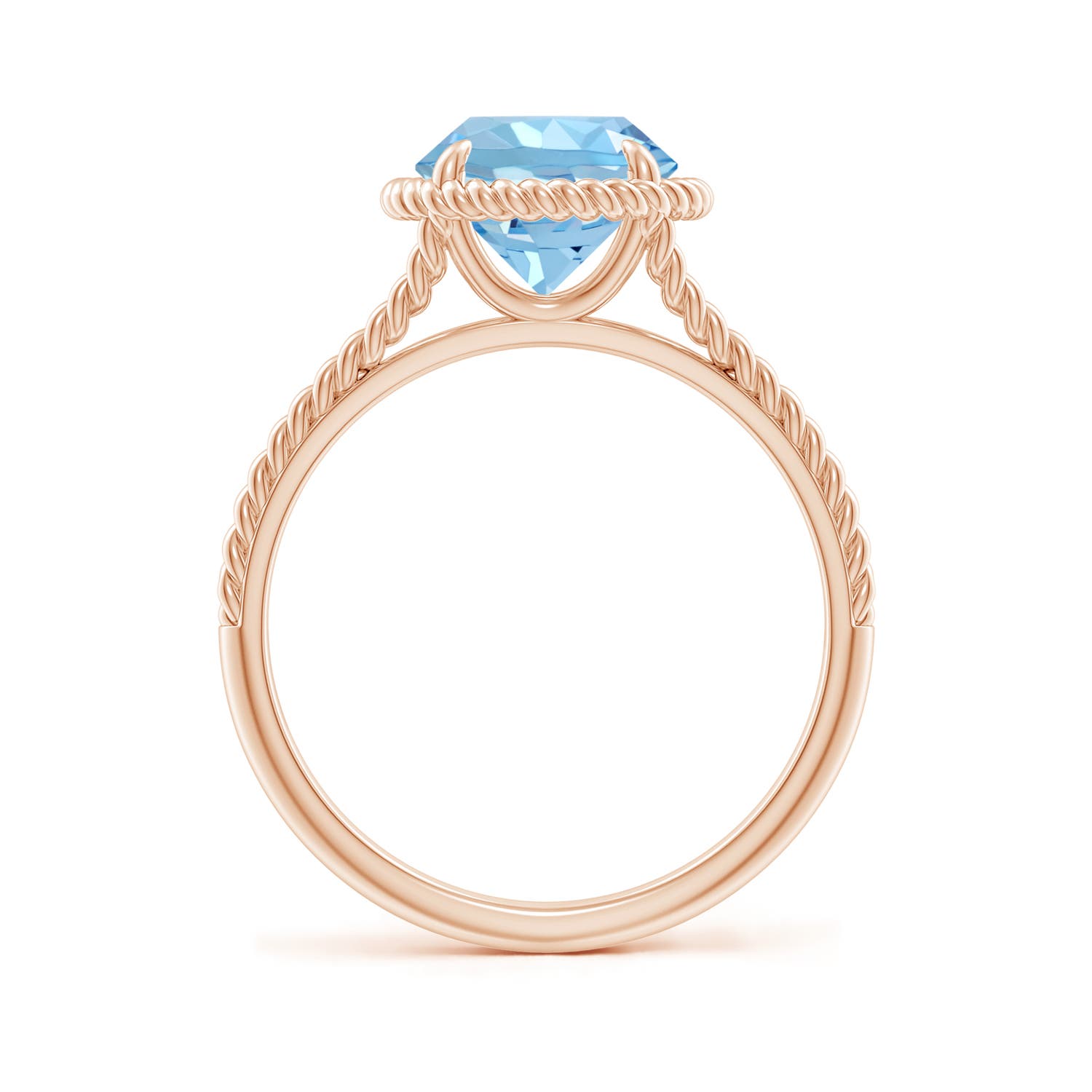 AAAA - Aquamarine / 1.6 CT / 14 KT Rose Gold