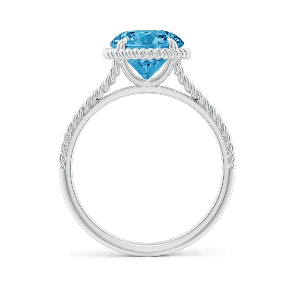 8mm AAAA Fancy Intense Blue Diamond Twist Rope Split Shank Ring in White Gold side 199