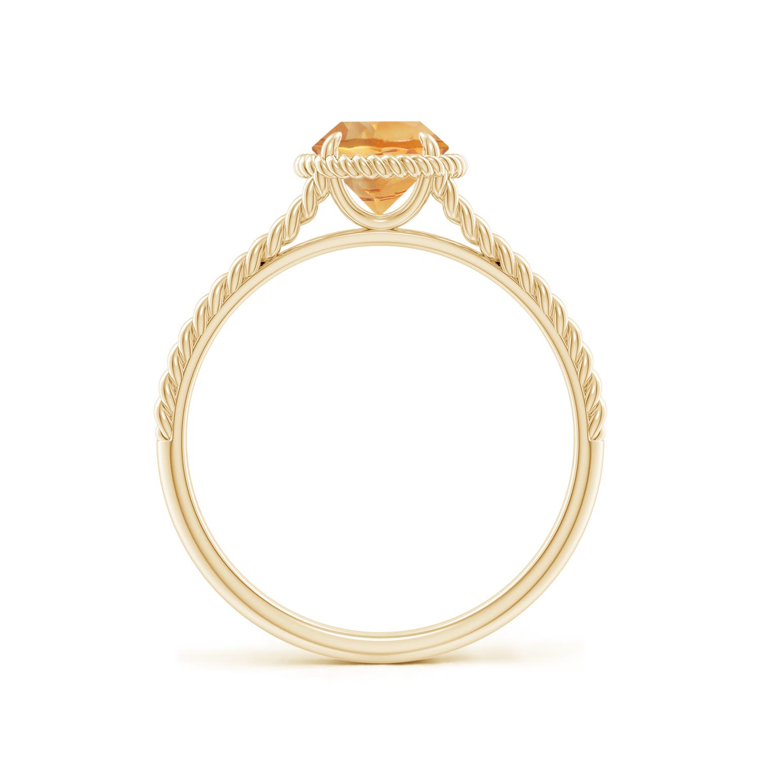 A - Citrine / 0.7 CT / 14 KT Yellow Gold