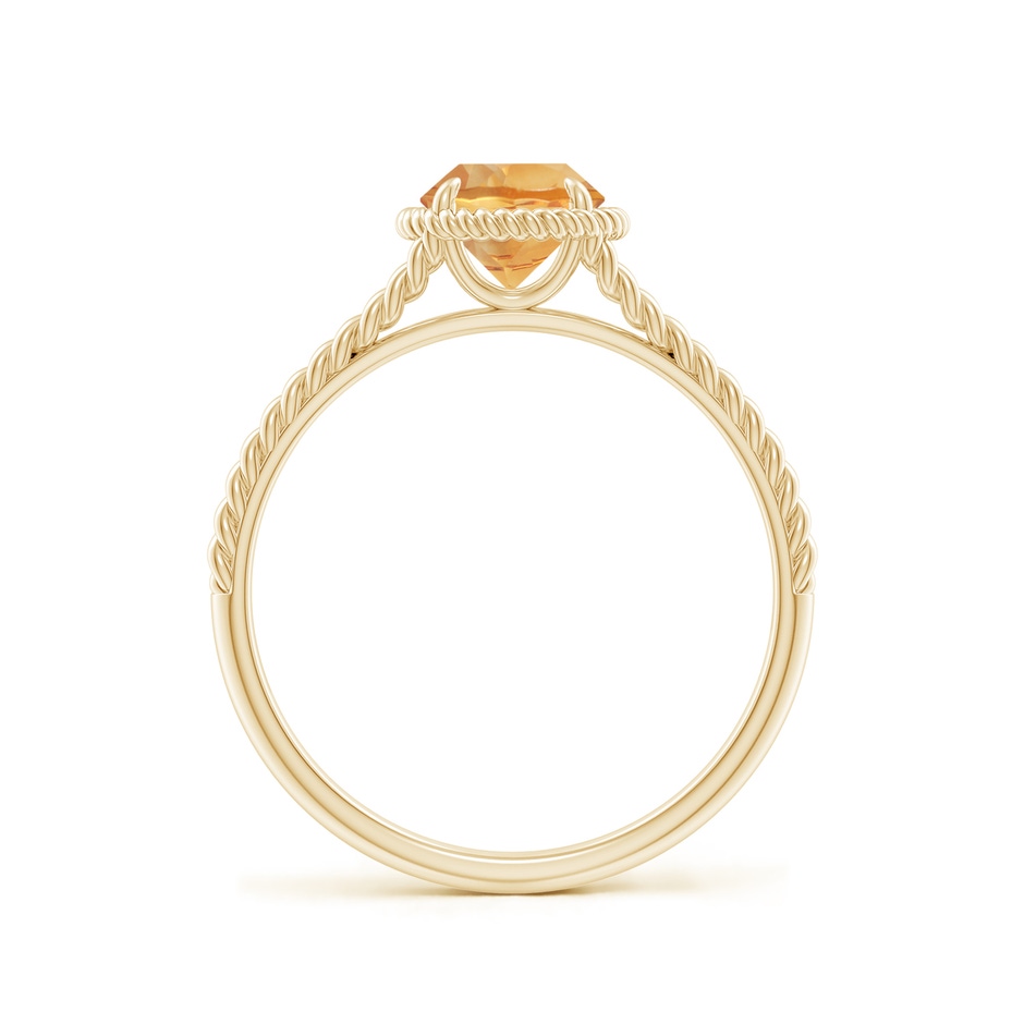 6mm A Citrine Twist Rope Split Shank Ring in Yellow Gold side 199