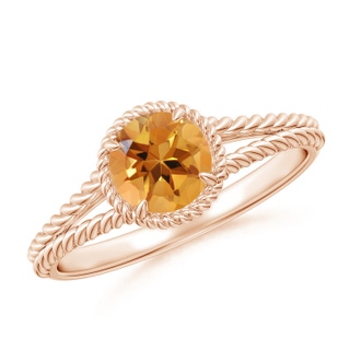 Round AA Citrine