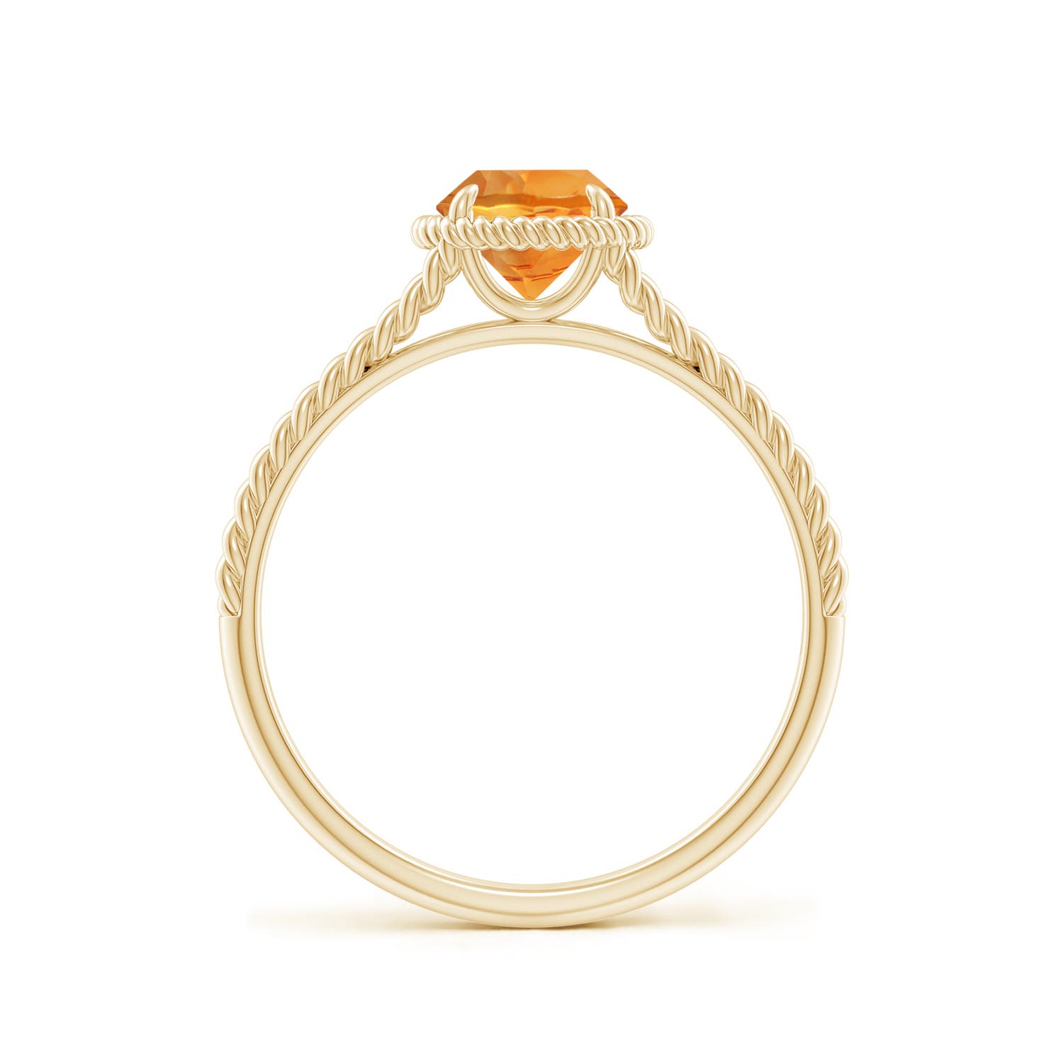 AAA - Citrine / 0.7 CT / 14 KT Yellow Gold