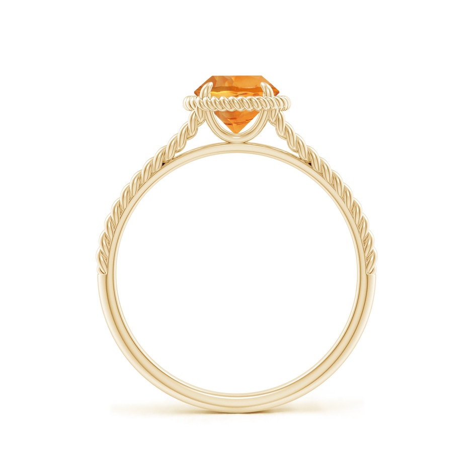 6mm AAA Citrine Twist Rope Split Shank Ring in Yellow Gold side 199