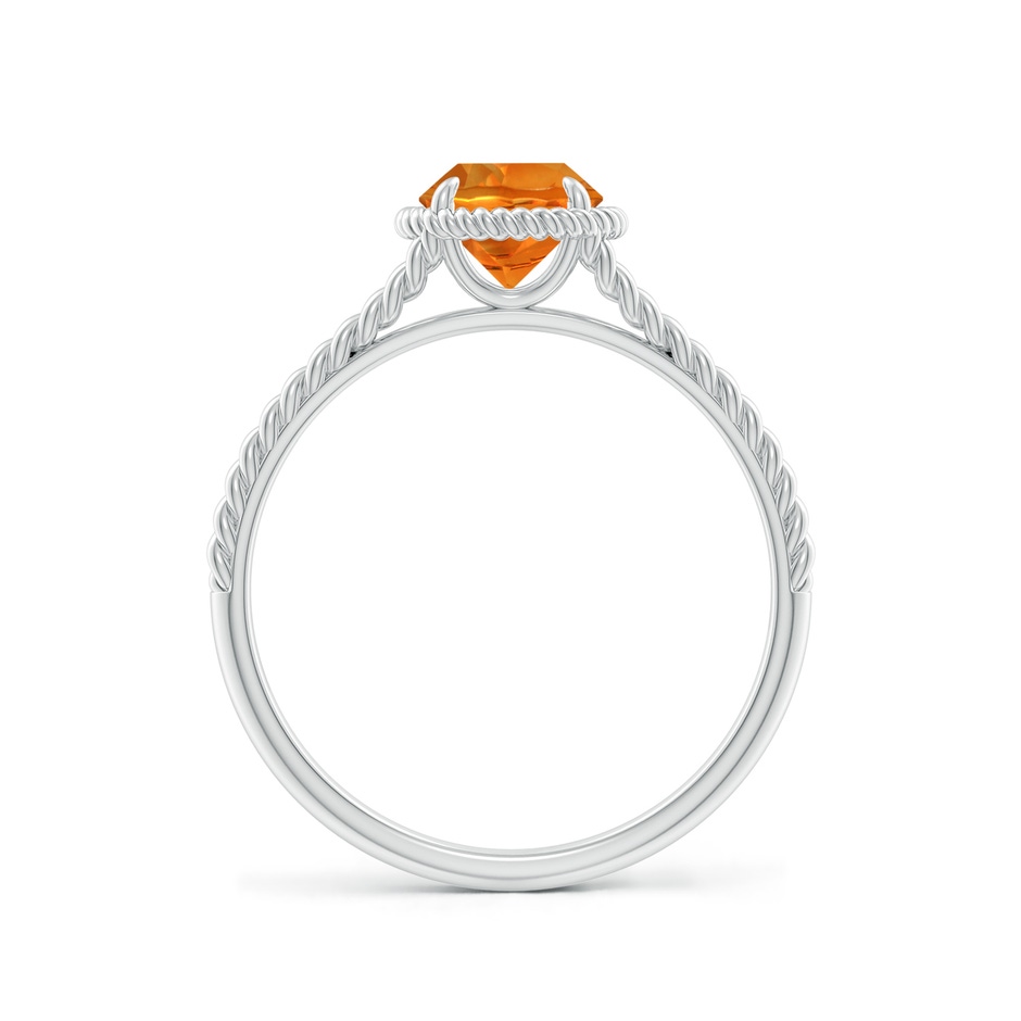 6mm AAAA Citrine Twist Rope Split Shank Ring in White Gold side 199