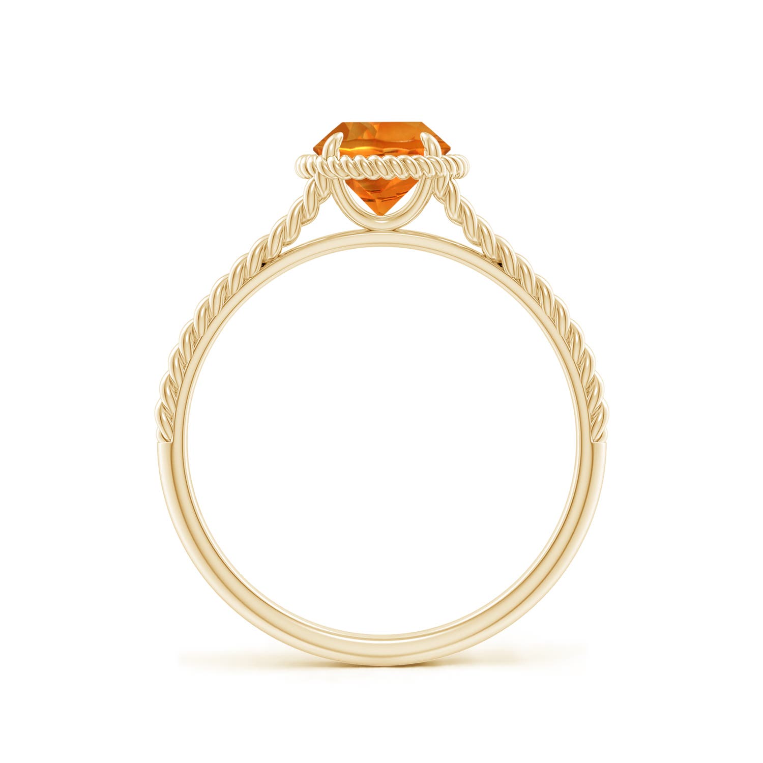 AAAA - Citrine / 0.7 CT / 14 KT Yellow Gold