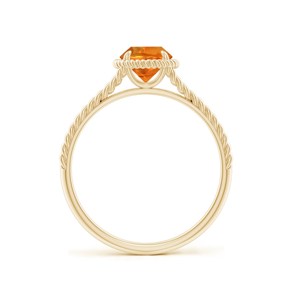 6mm AAAA Citrine Twist Rope Split Shank Ring in Yellow Gold side 199