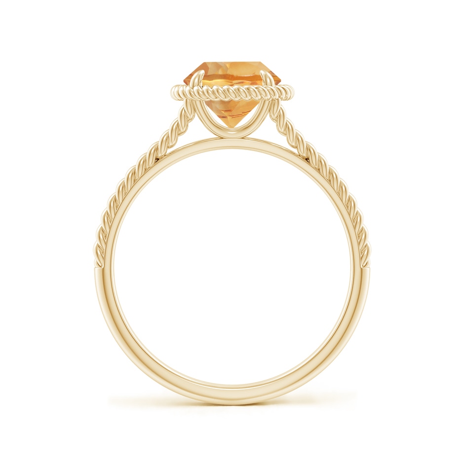 7mm A Citrine Twist Rope Split Shank Ring in Yellow Gold side 199