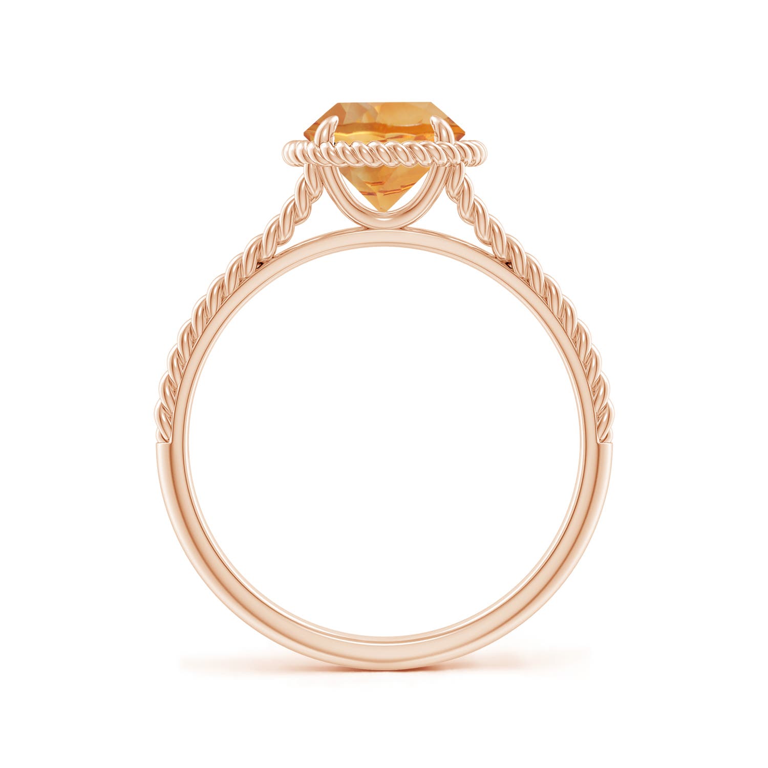 AA - Citrine / 1.25 CT / 14 KT Rose Gold