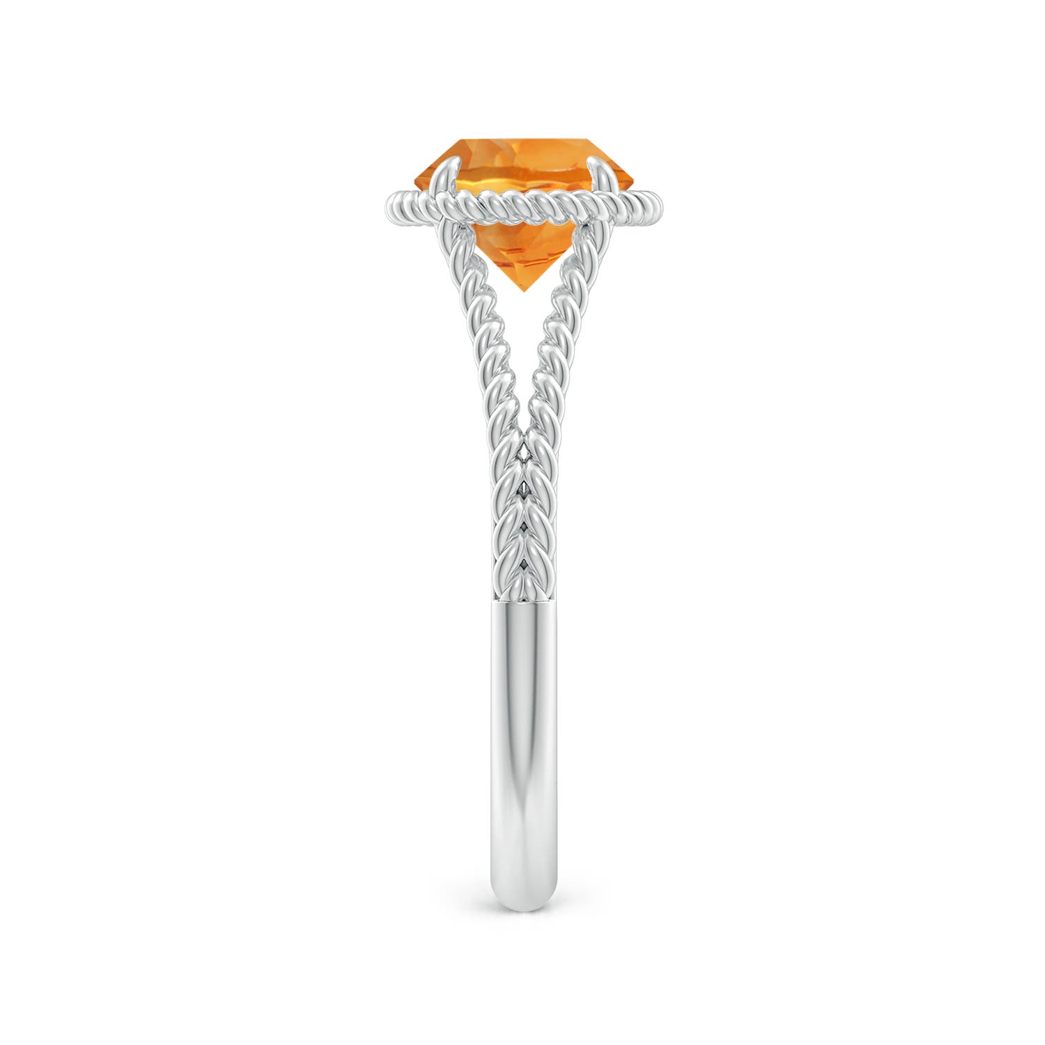 AAA - Citrine / 1.25 CT / 14 KT White Gold