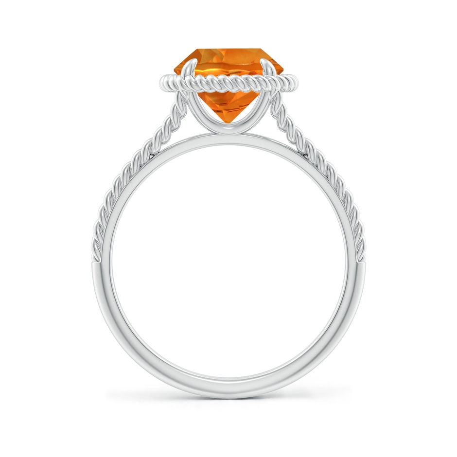 8mm AAAA Citrine Twist Rope Split Shank Ring in White Gold side 199