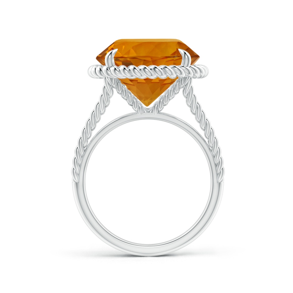 14.07x14.00x9.40mm AAAA GIA Certified Citrine Twist Rope Split Shank Ring in White Gold side 199