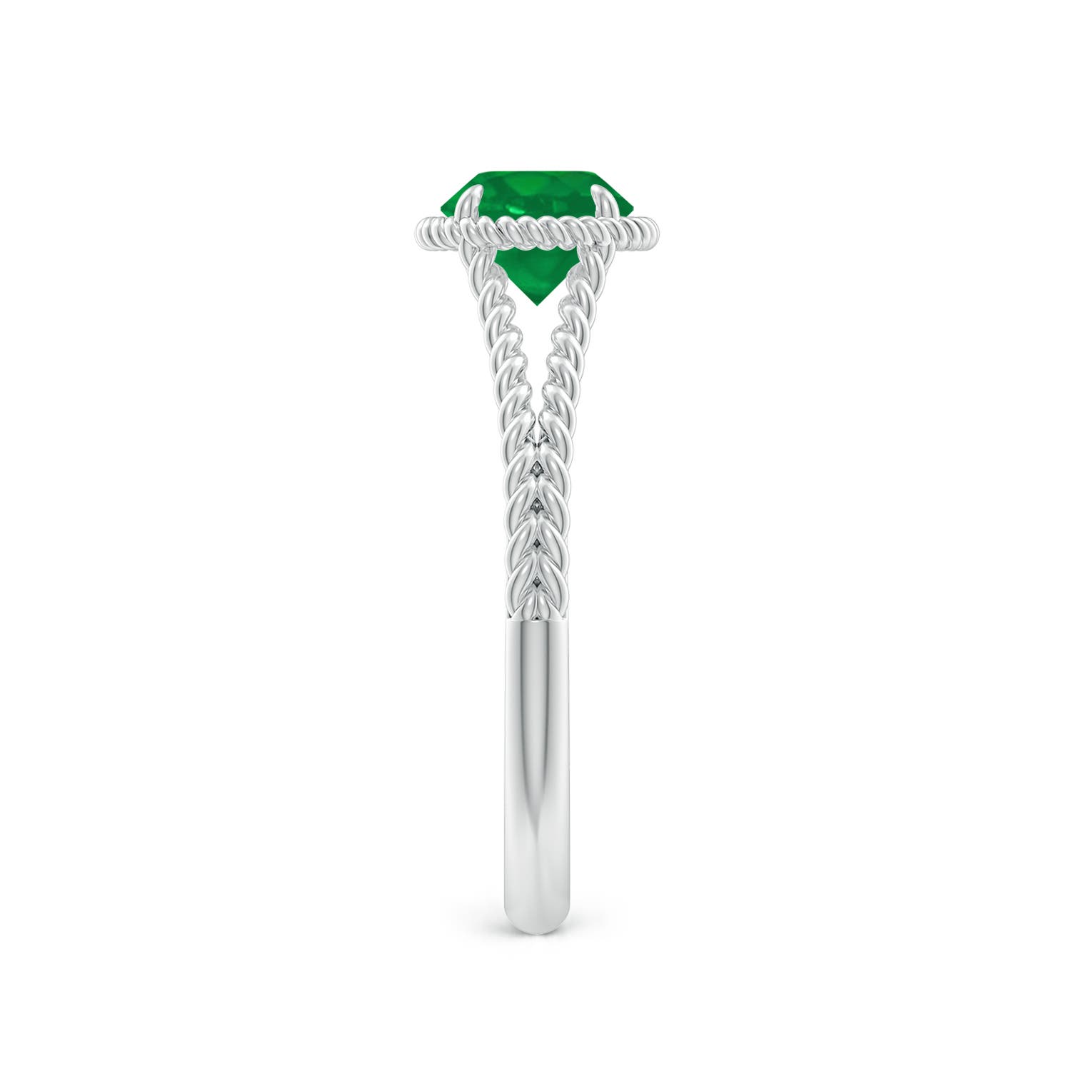 AA - Emerald / 0.75 CT / 14 KT White Gold