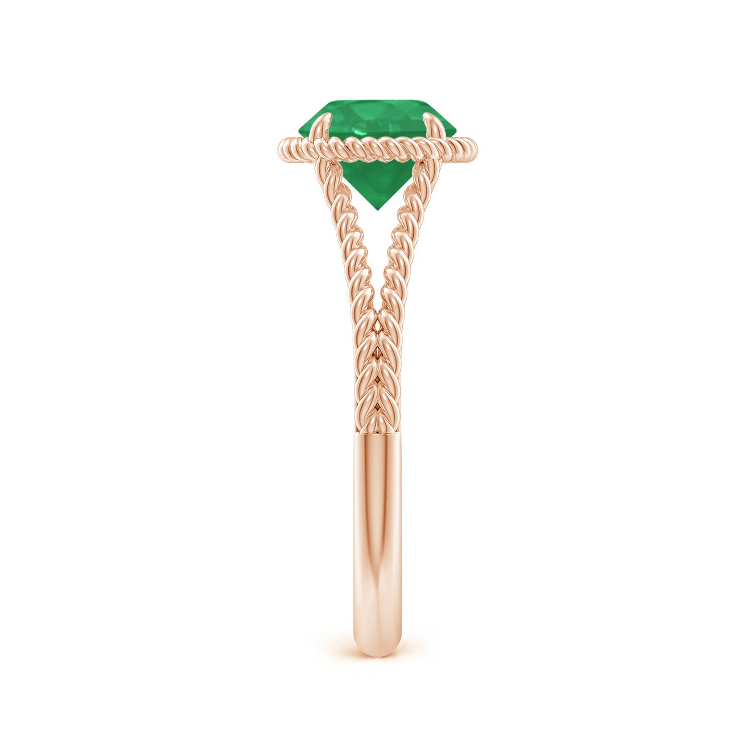 A - Emerald / 1.2 CT / 14 KT Rose Gold