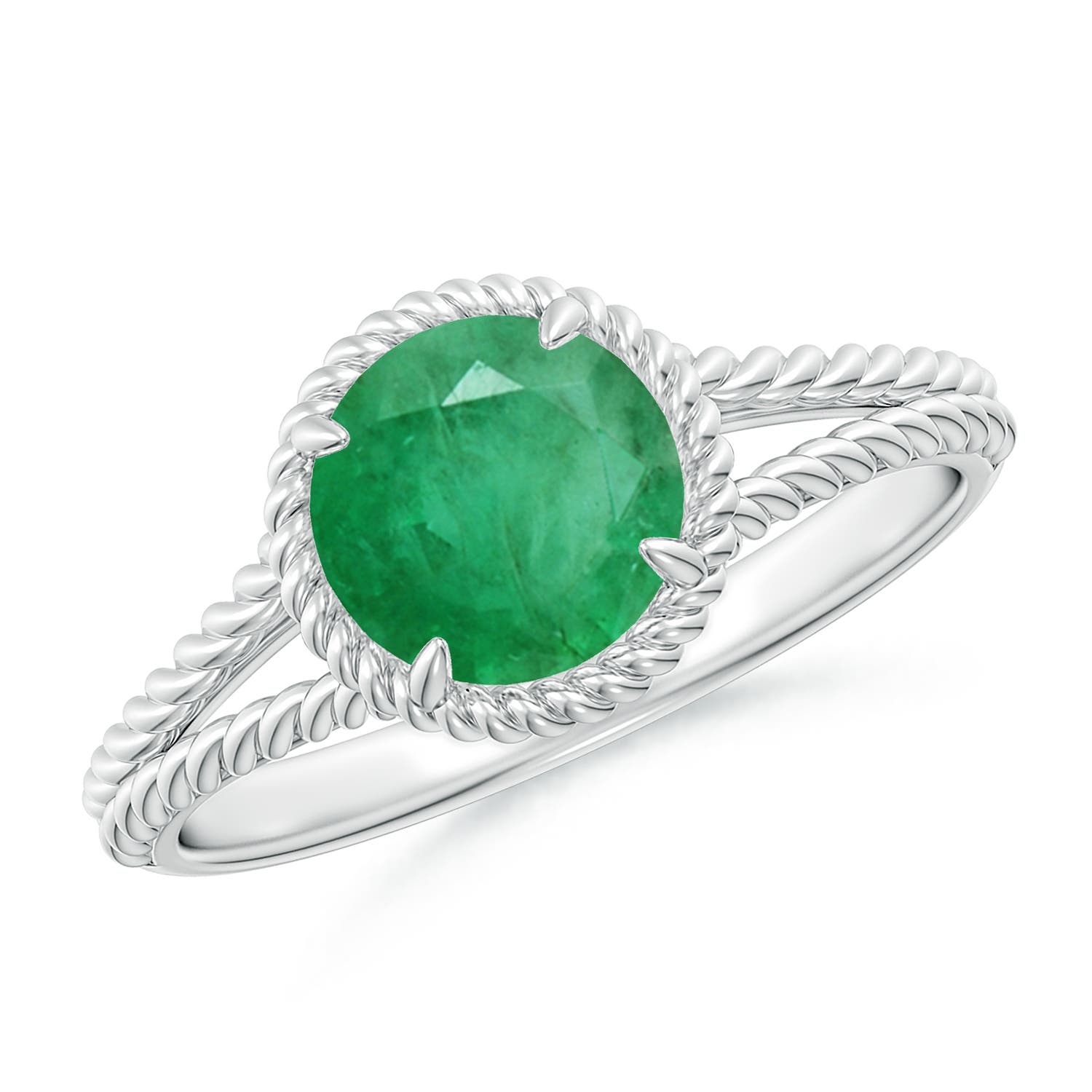 A - Emerald / 1.2 CT / 14 KT White Gold