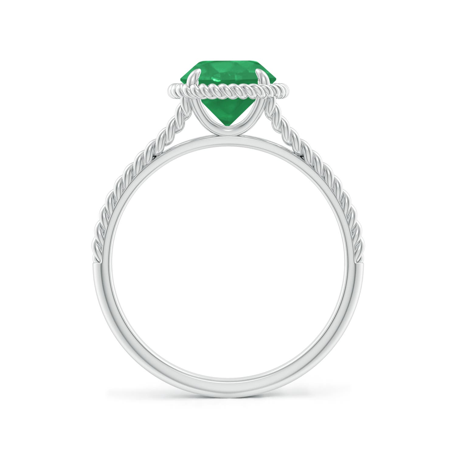 A - Emerald / 1.2 CT / 14 KT White Gold