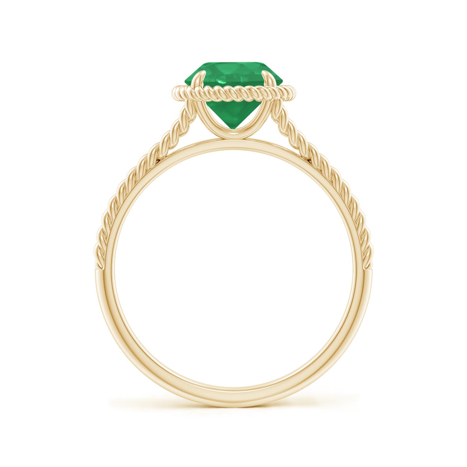 A - Emerald / 1.2 CT / 14 KT Yellow Gold