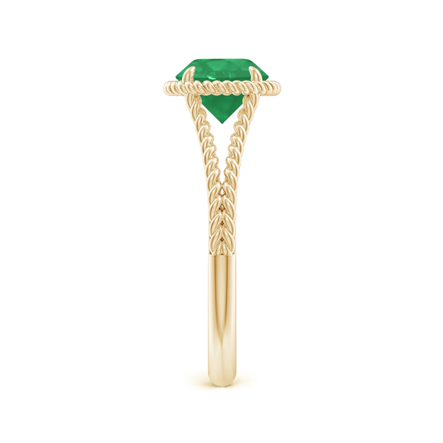 A - Emerald / 1.2 CT / 14 KT Yellow Gold