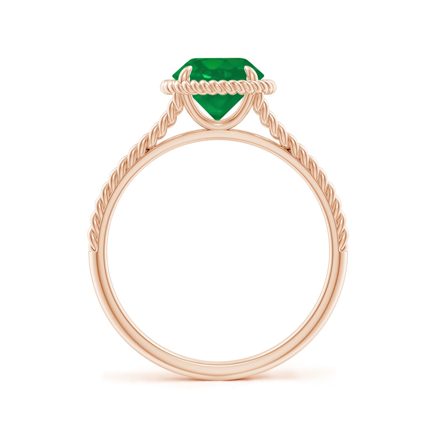 AA - Emerald / 1.2 CT / 14 KT Rose Gold