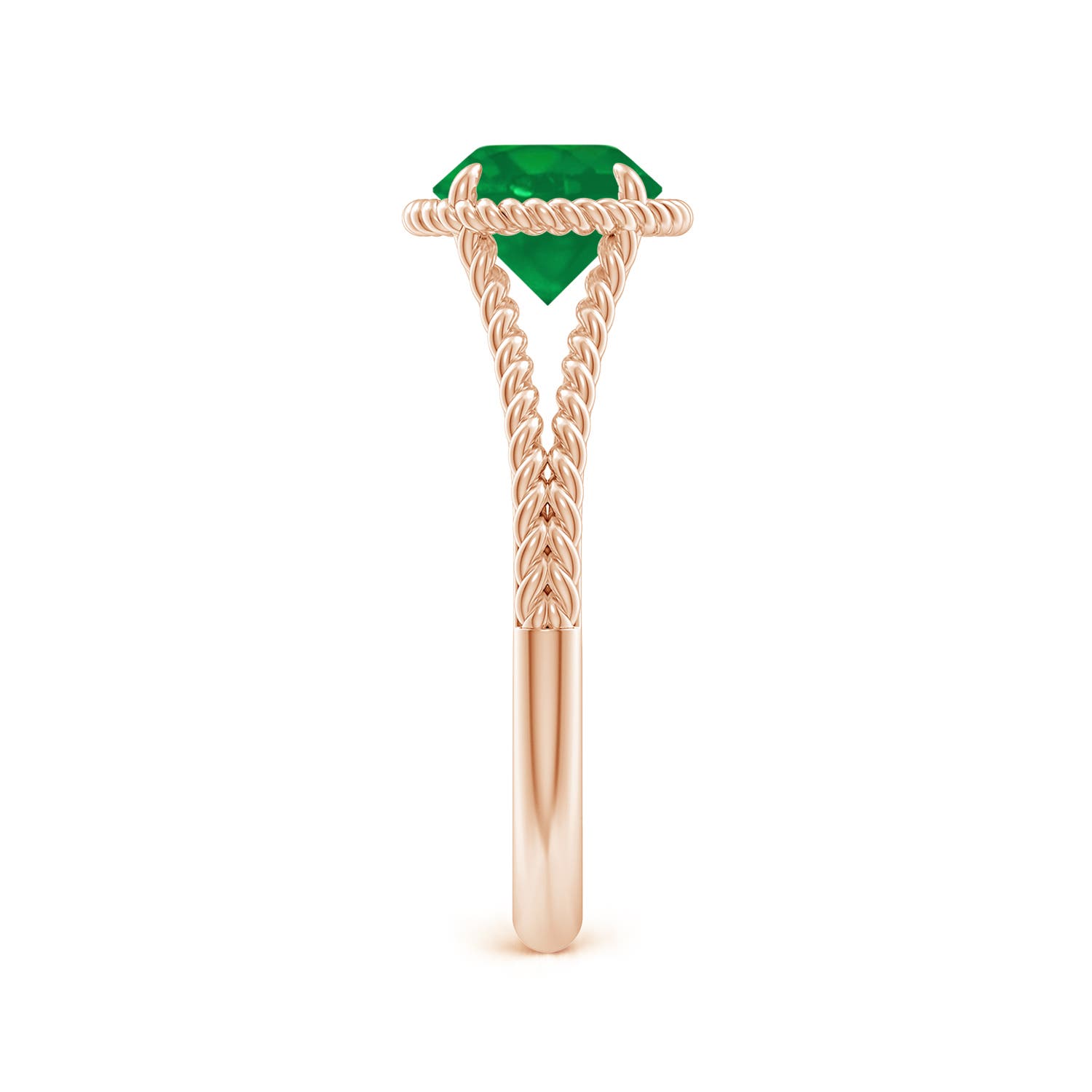 AA - Emerald / 1.2 CT / 14 KT Rose Gold