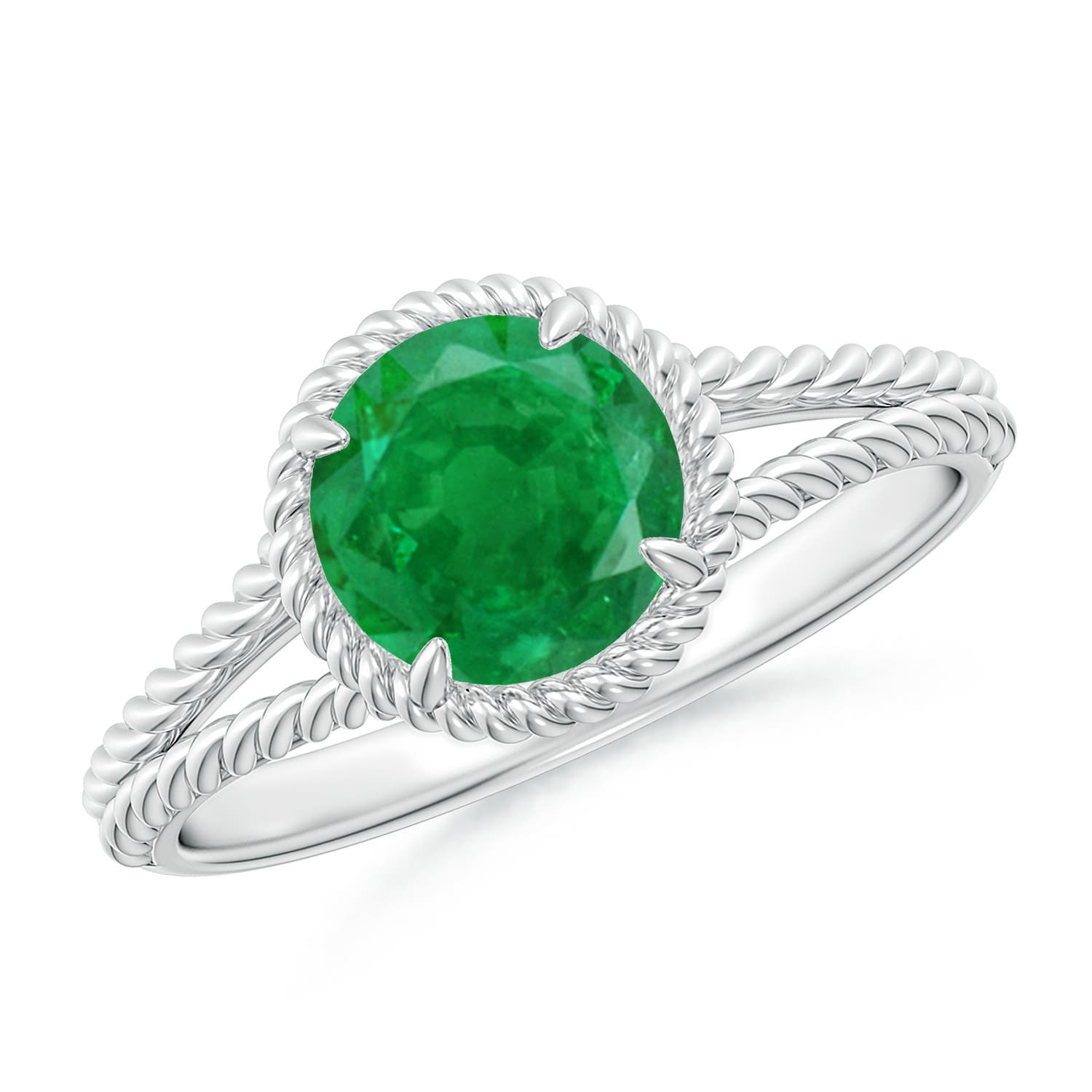 AA - Emerald / 1.2 CT / 14 KT White Gold