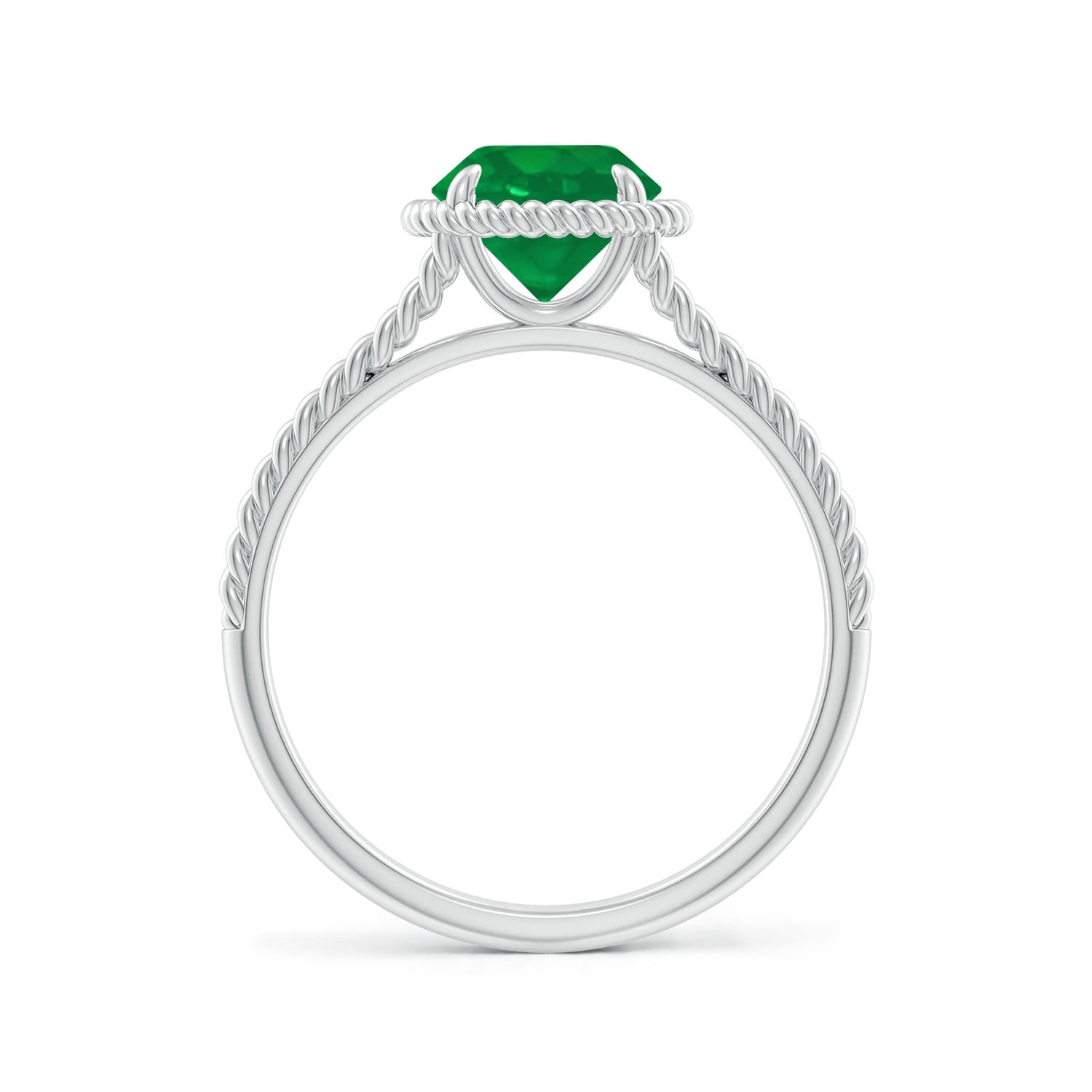 AA - Emerald / 1.2 CT / 14 KT White Gold