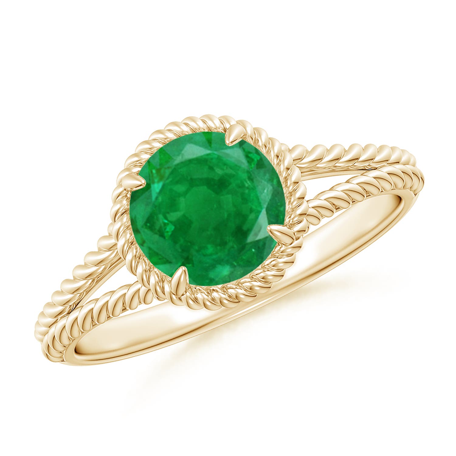 AA - Emerald / 1.2 CT / 14 KT Yellow Gold