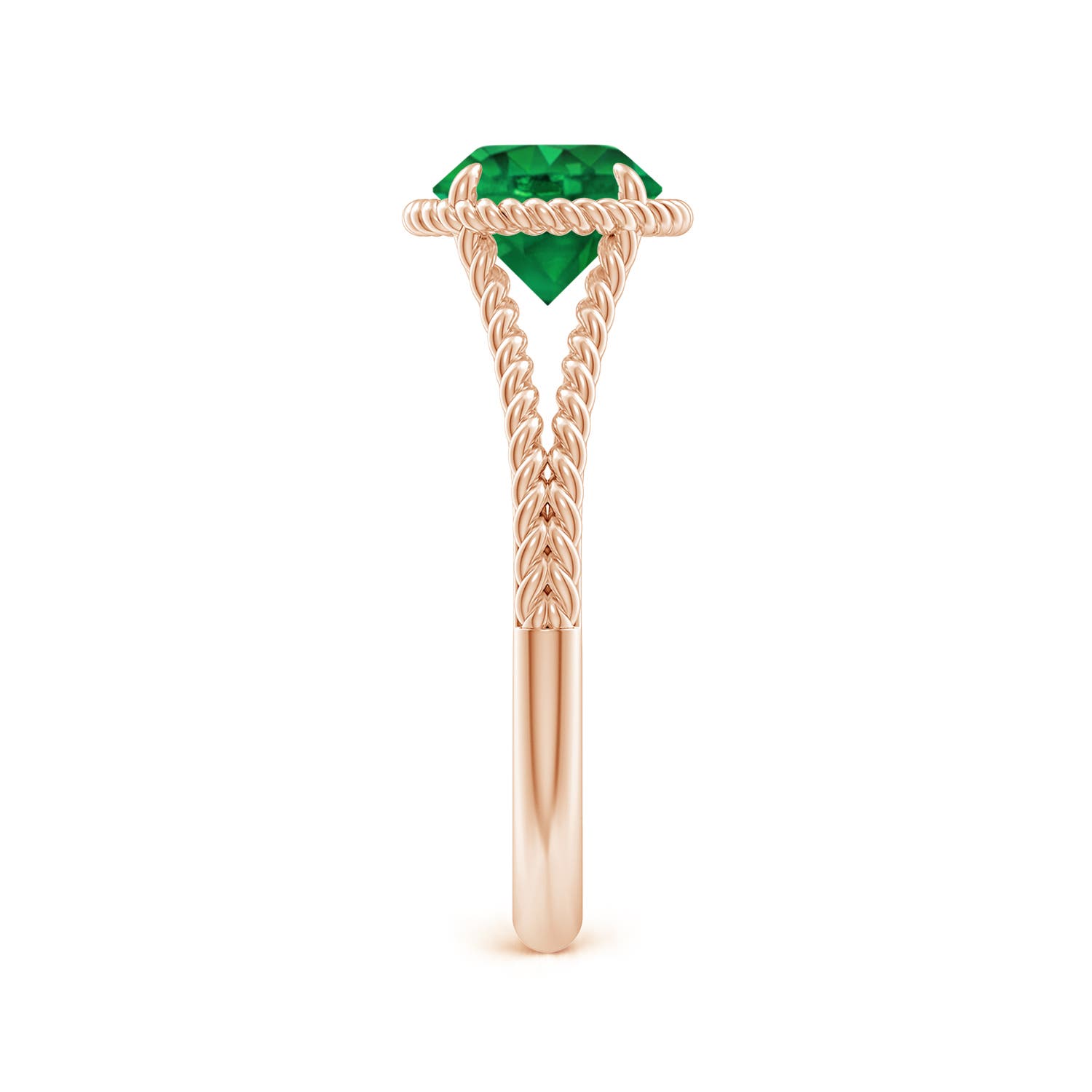 AAA - Emerald / 1.2 CT / 14 KT Rose Gold