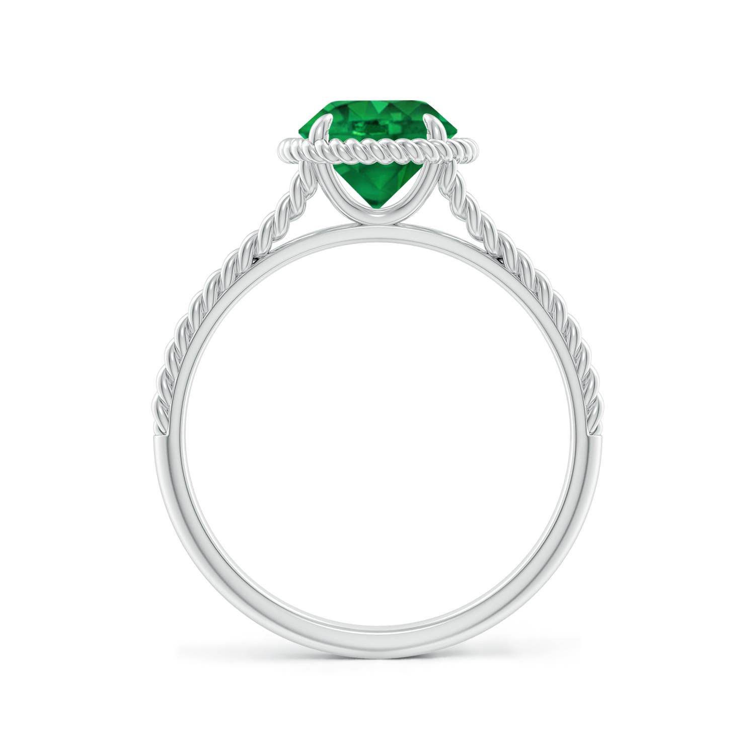 AAA - Emerald / 1.2 CT / 14 KT White Gold