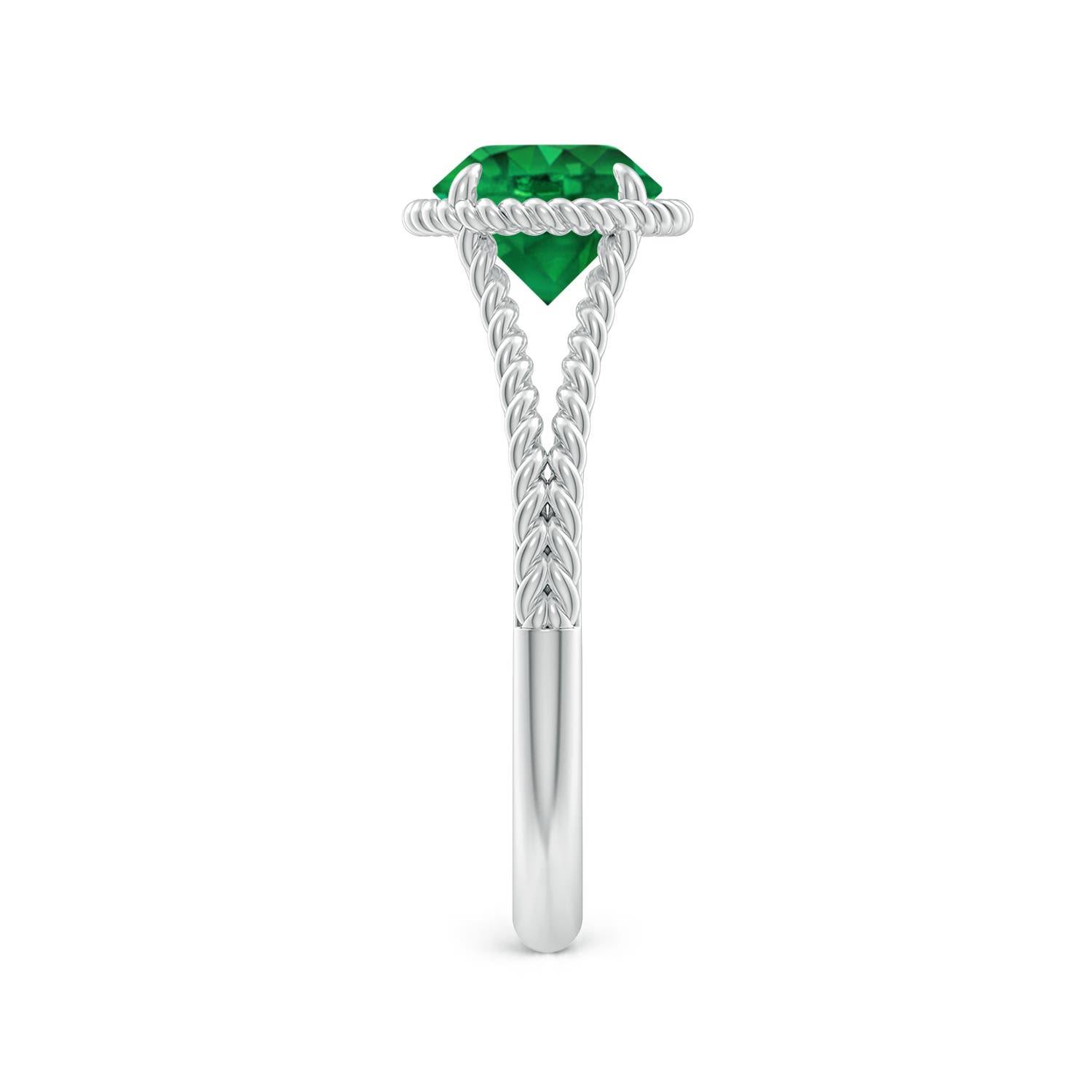 AAA - Emerald / 1.2 CT / 14 KT White Gold