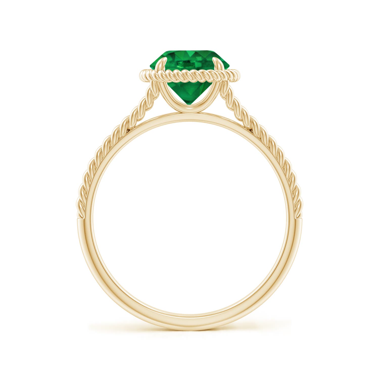 AAA - Emerald / 1.2 CT / 14 KT Yellow Gold