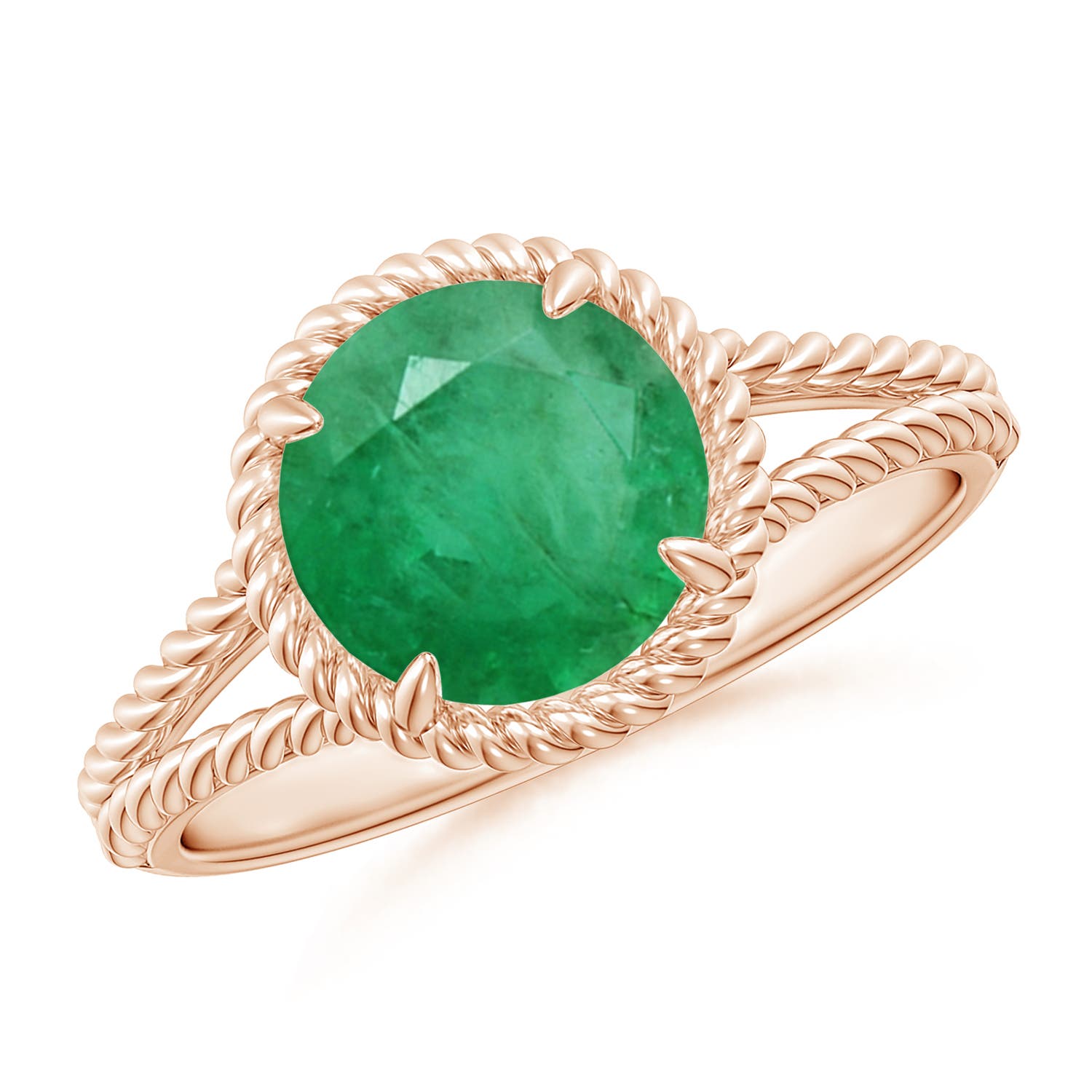 A - Emerald / 1.75 CT / 14 KT Rose Gold