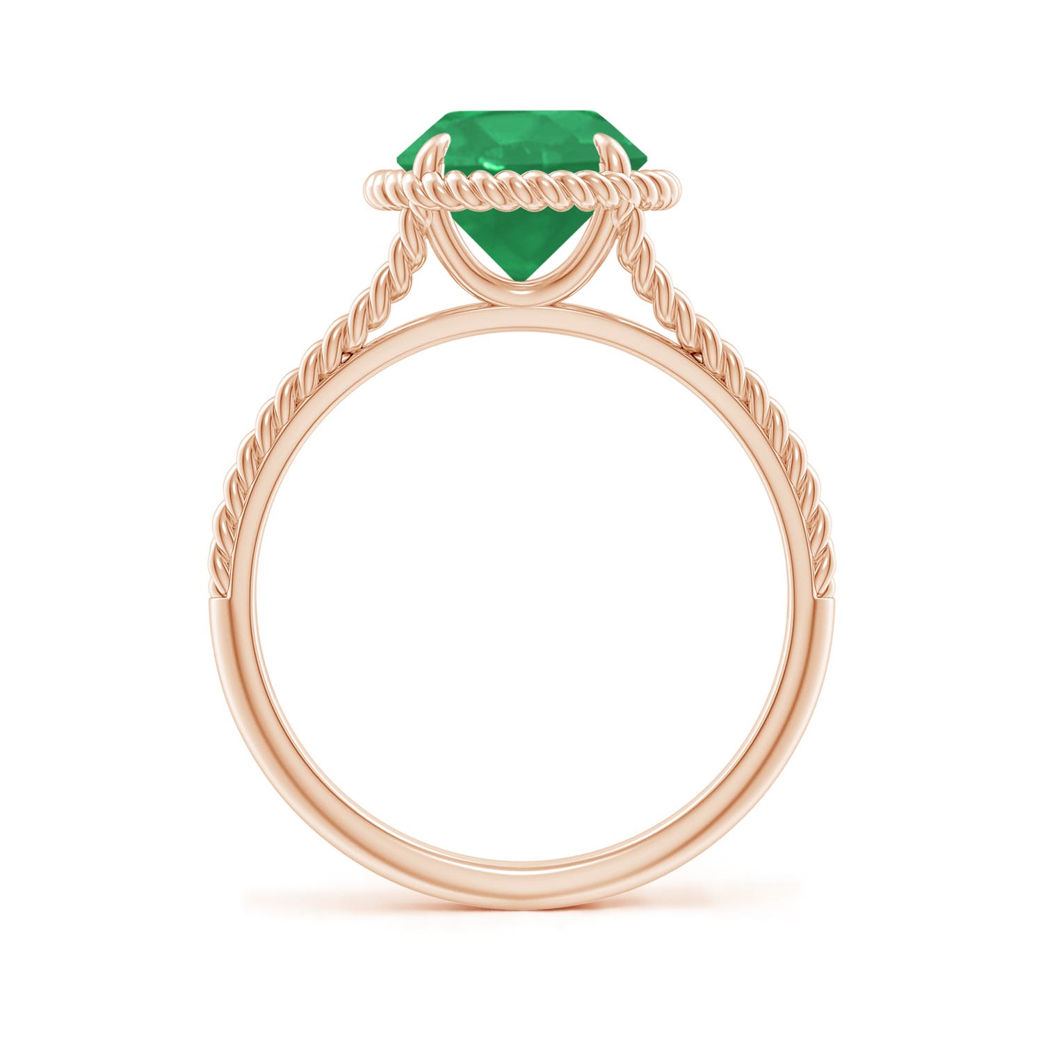 A - Emerald / 1.75 CT / 14 KT Rose Gold