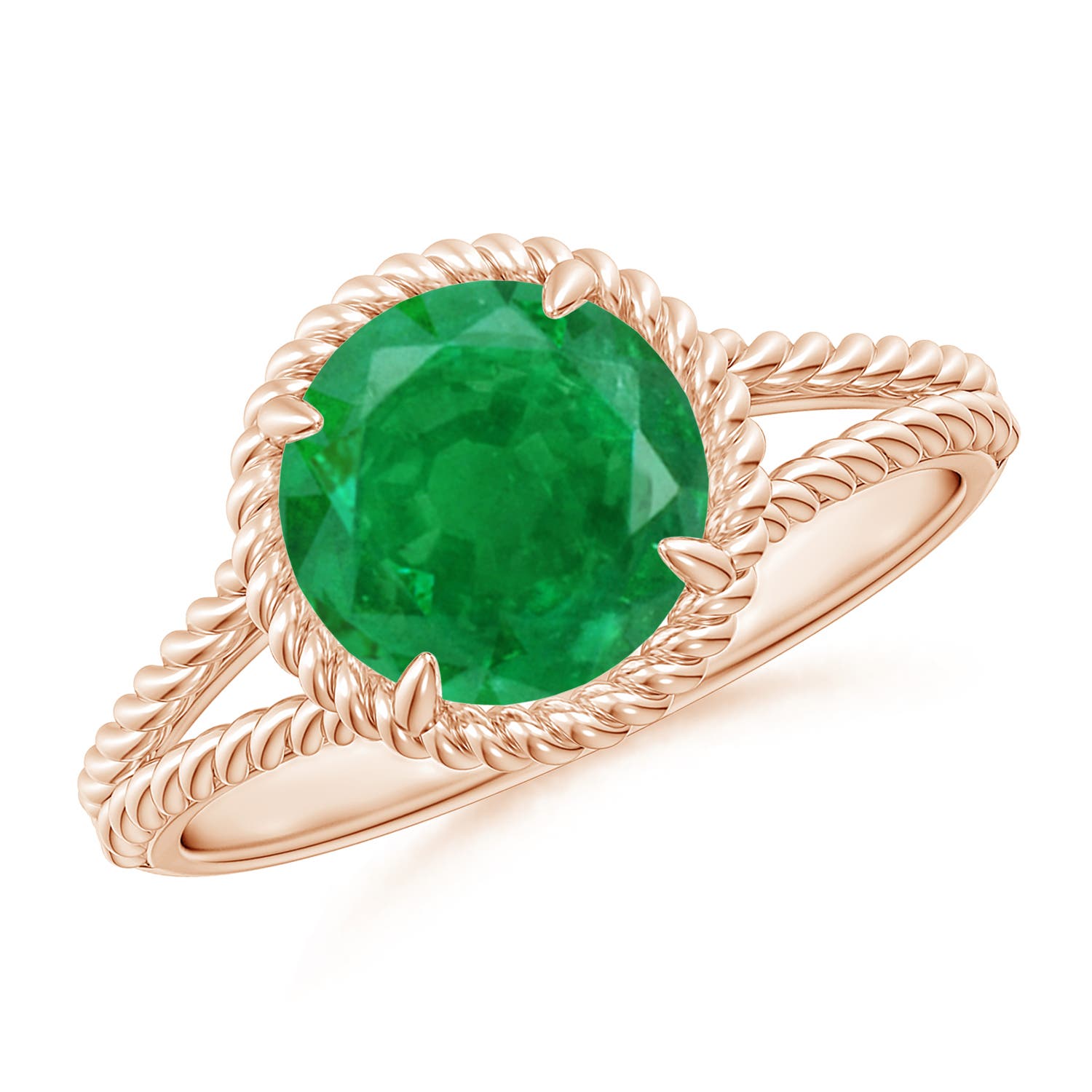 AA - Emerald / 1.75 CT / 14 KT Rose Gold