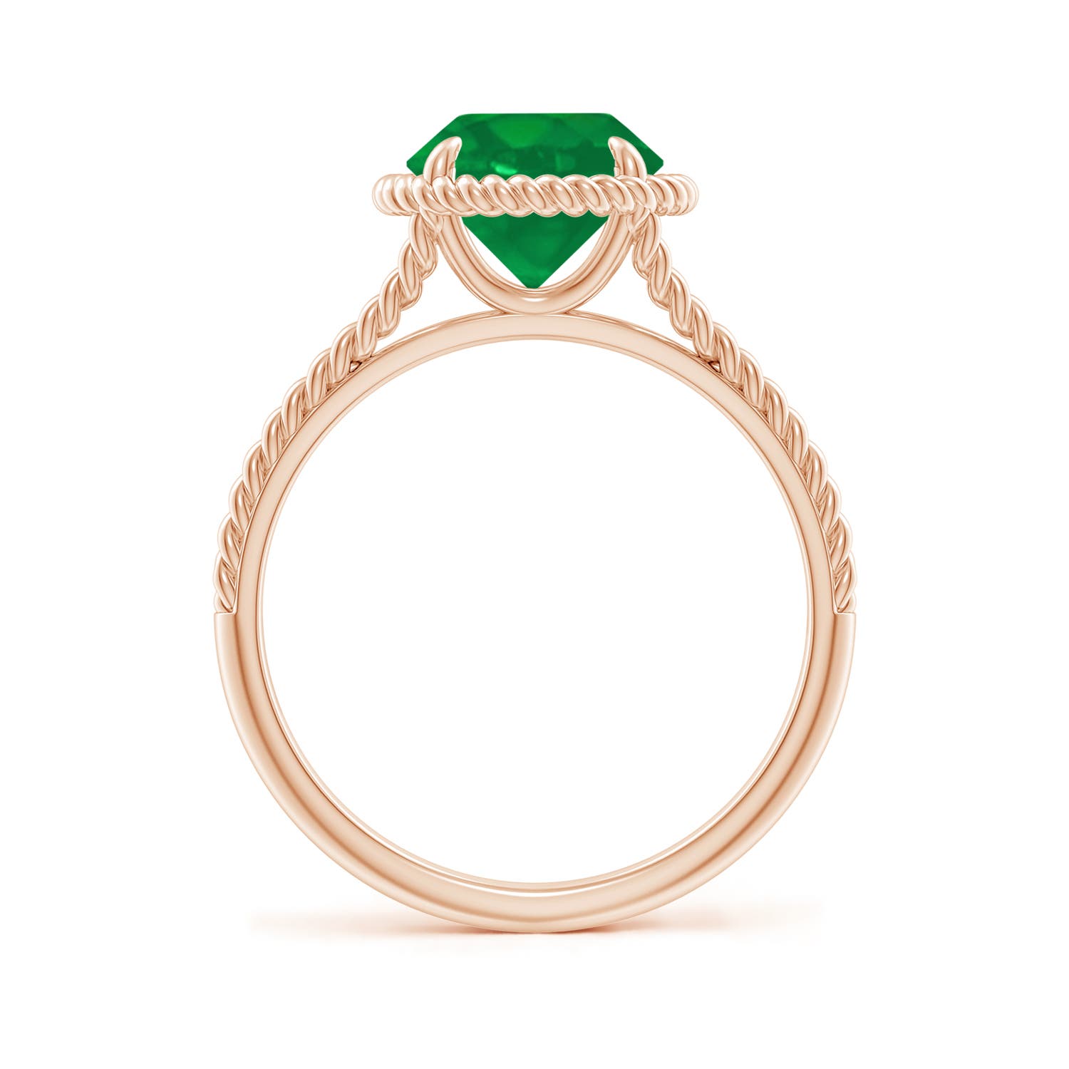 AA - Emerald / 1.75 CT / 14 KT Rose Gold