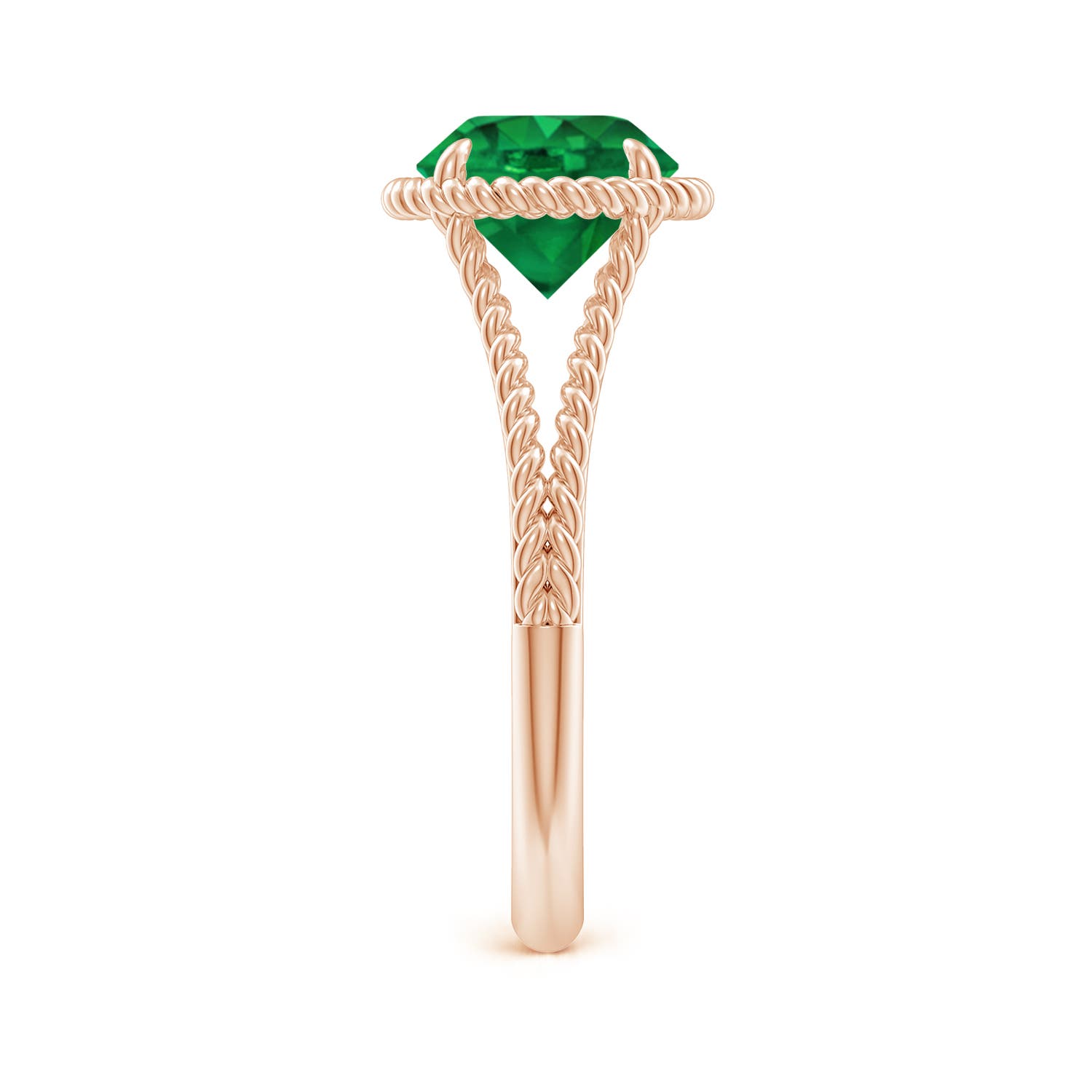 AAA - Emerald / 1.75 CT / 14 KT Rose Gold