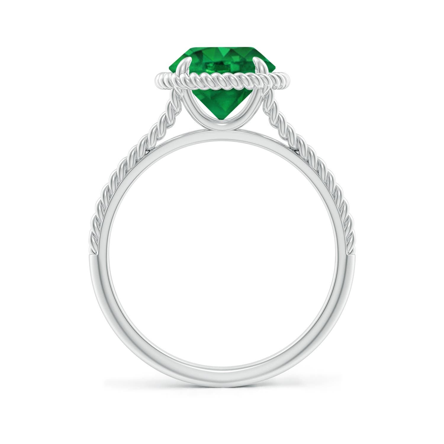 AAA - Emerald / 1.75 CT / 14 KT White Gold