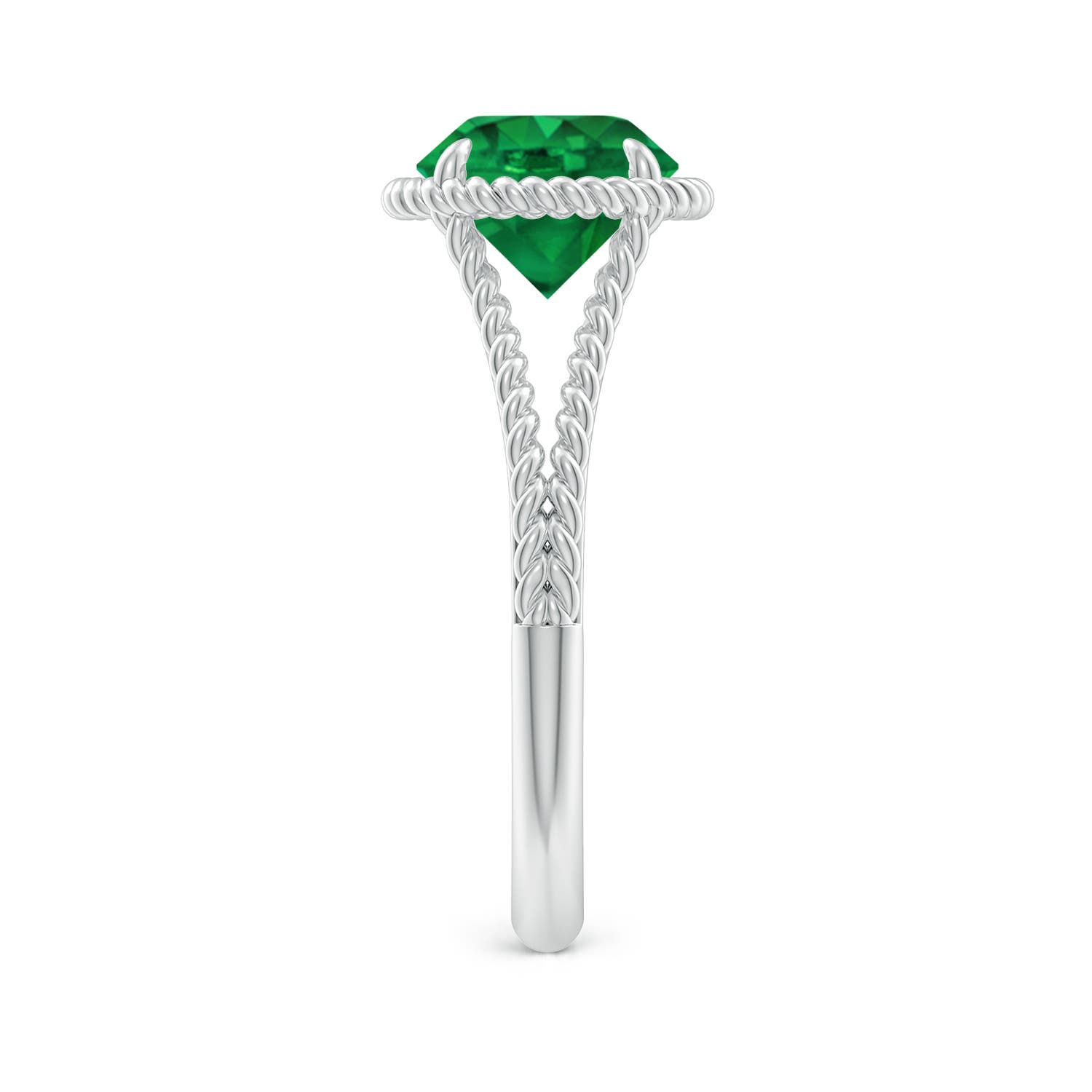 AAA - Emerald / 1.75 CT / 14 KT White Gold