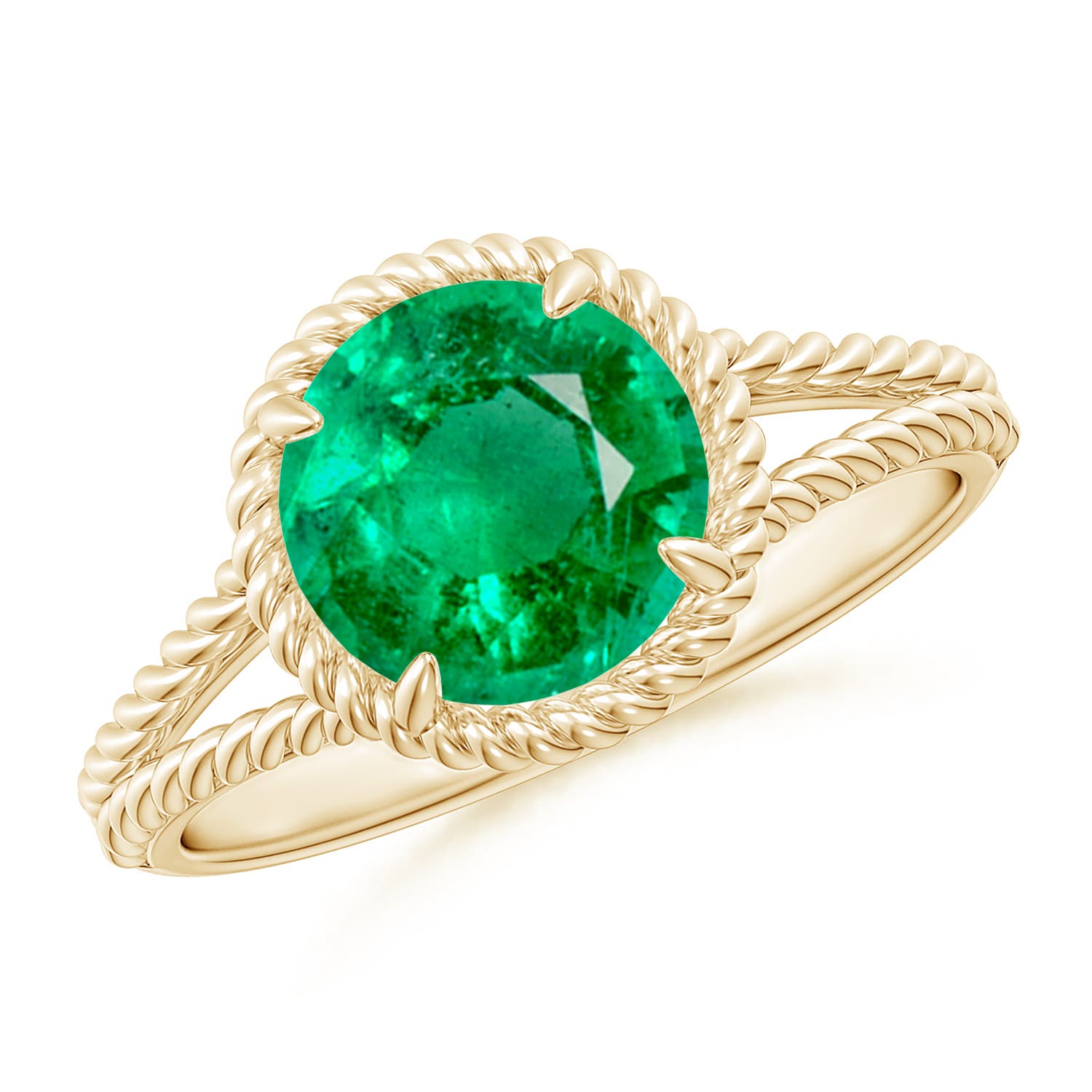 AAA - Emerald / 1.75 CT / 14 KT Yellow Gold