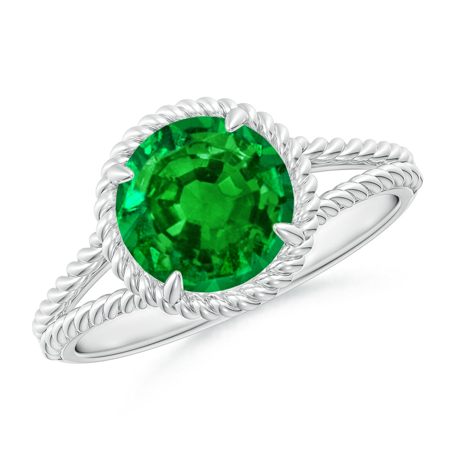 AAAA - Emerald / 1.75 CT / 14 KT White Gold