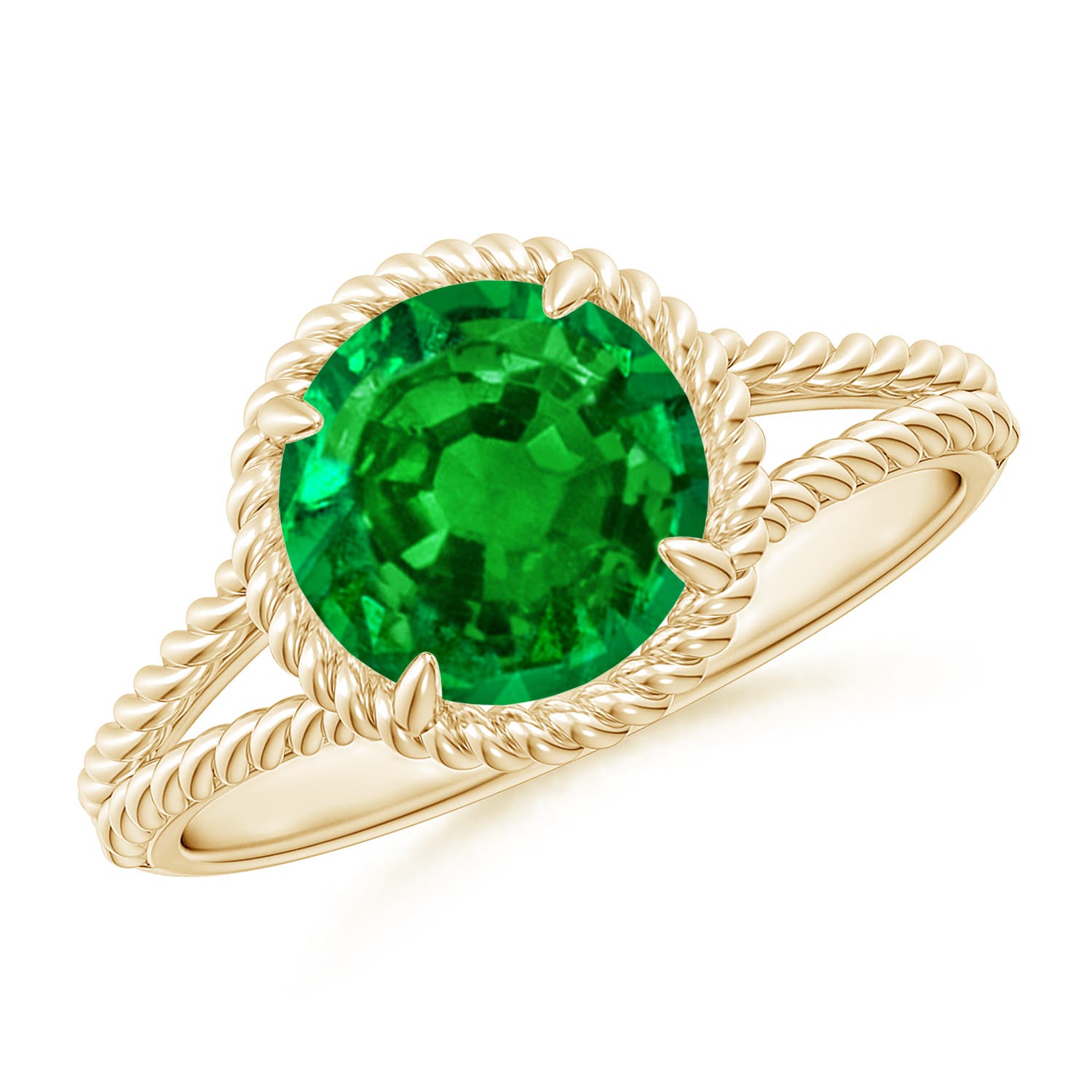 AAAA - Emerald / 1.75 CT / 14 KT Yellow Gold