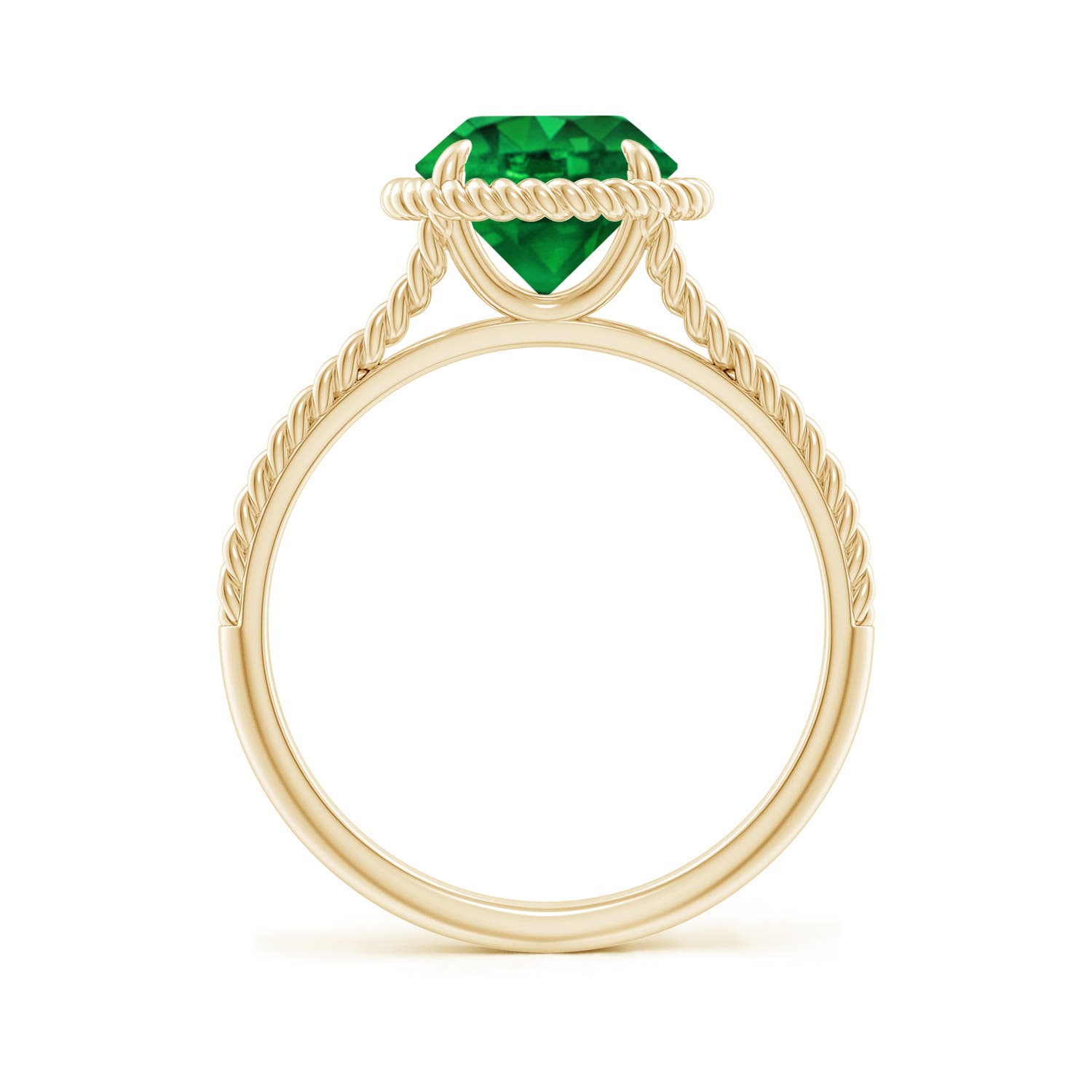 AAAA - Emerald / 1.75 CT / 14 KT Yellow Gold