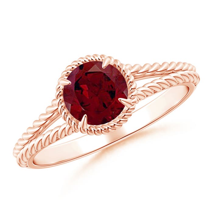 AA - Garnet / 1 CT / 14 KT Rose Gold