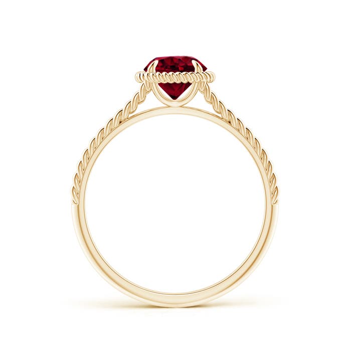 AA - Garnet / 1 CT / 14 KT Yellow Gold