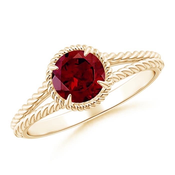 AAA - Garnet / 1 CT / 14 KT Yellow Gold